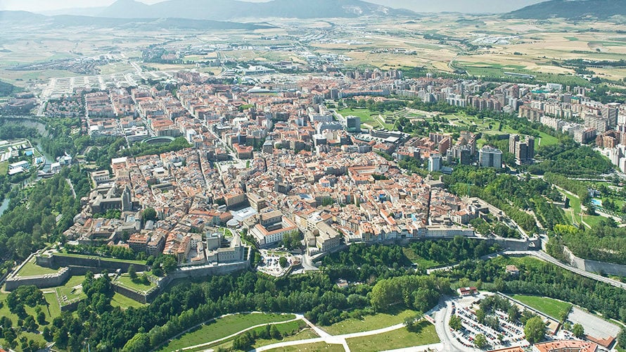 Vista aérea de Pamplona, donde ocurrieron los hechos