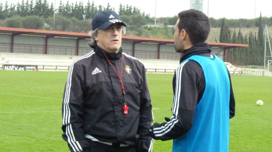 Martín Monreal y Javier Flaño en Tajonar.