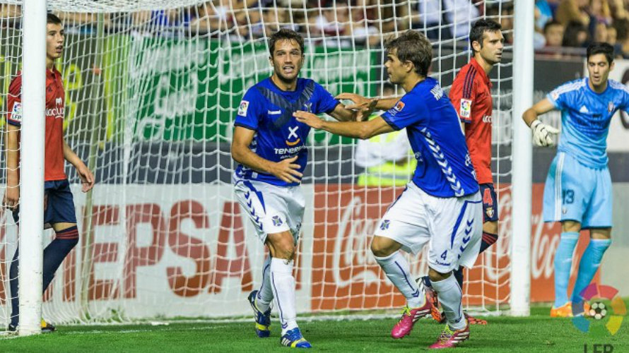 Aitor Sanz marcó gol en el Sadar la temporada pasada. Lfp.