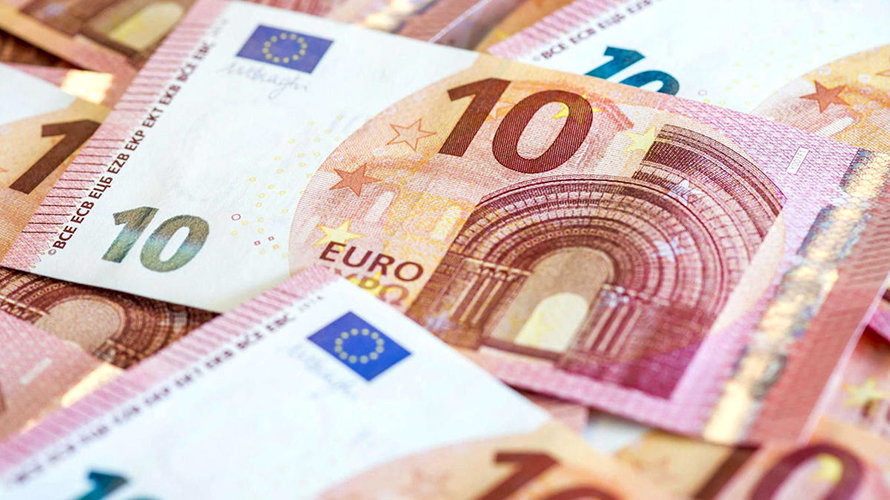 Billetes de 10 euros ante la bajada del euribor por segundo mes consecutivo