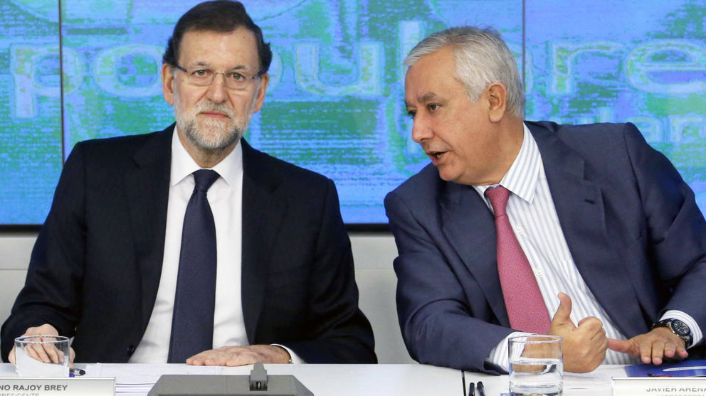 Mariano Rajoy y Javier Arenas.