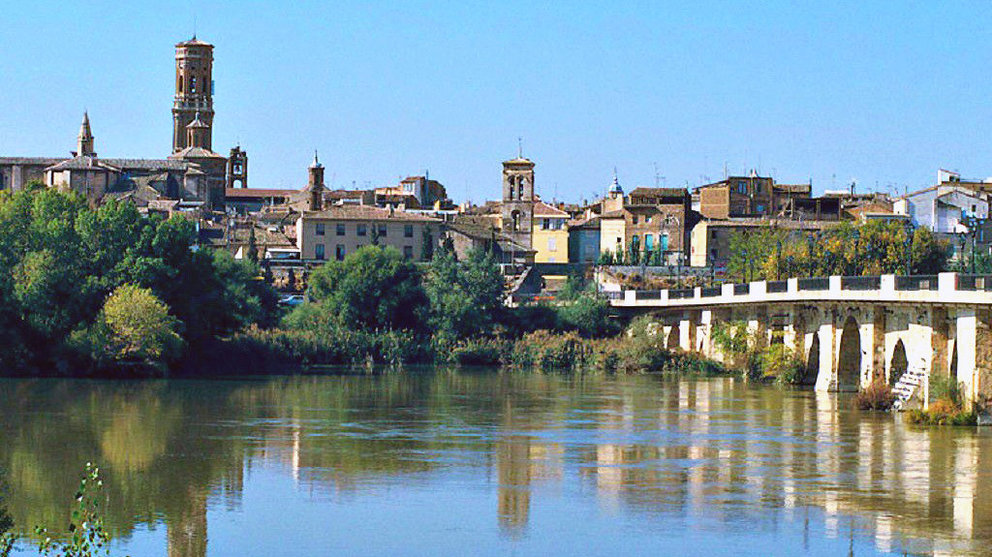 Puente sobre el río Ebro en Tudela.