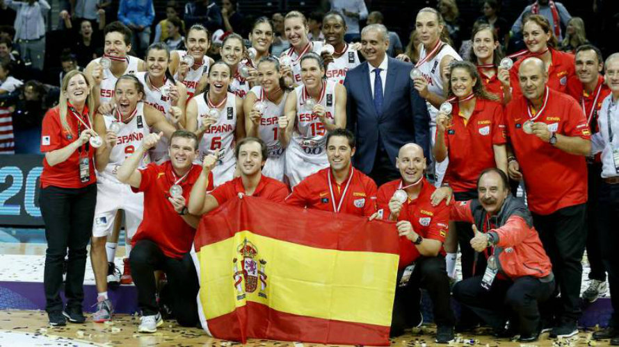 Selección española de baloncesto femenino. Efe.