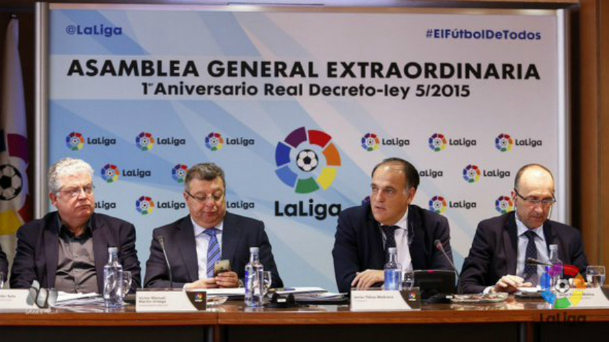 Rueda de prensa de la LFP. Twitter La Liga.