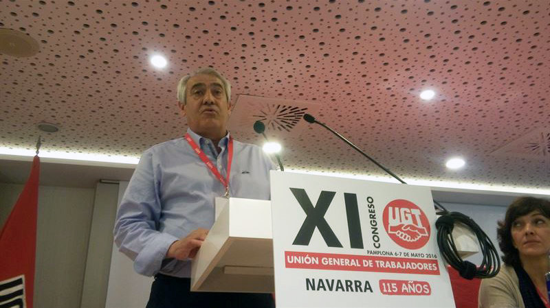 El secretario general de UGT Navarra, Jesús Santos (EP).
