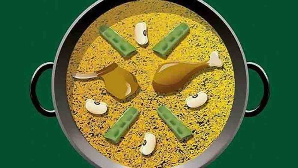 El emoji de paella valenciana