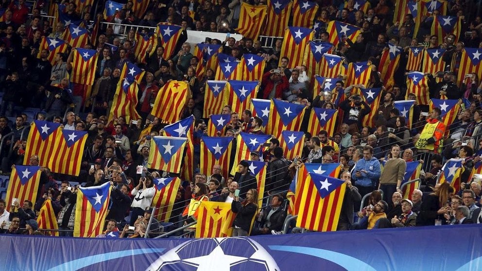 En otra ocasión, las esteladas han estado presentes en otras citas importantes como partidos del F.C. Barcelona.