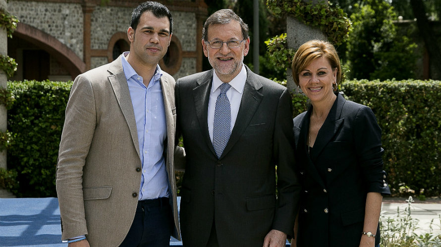 Javier Garca Mariano Rajoy y M Dolores de Caspedal 