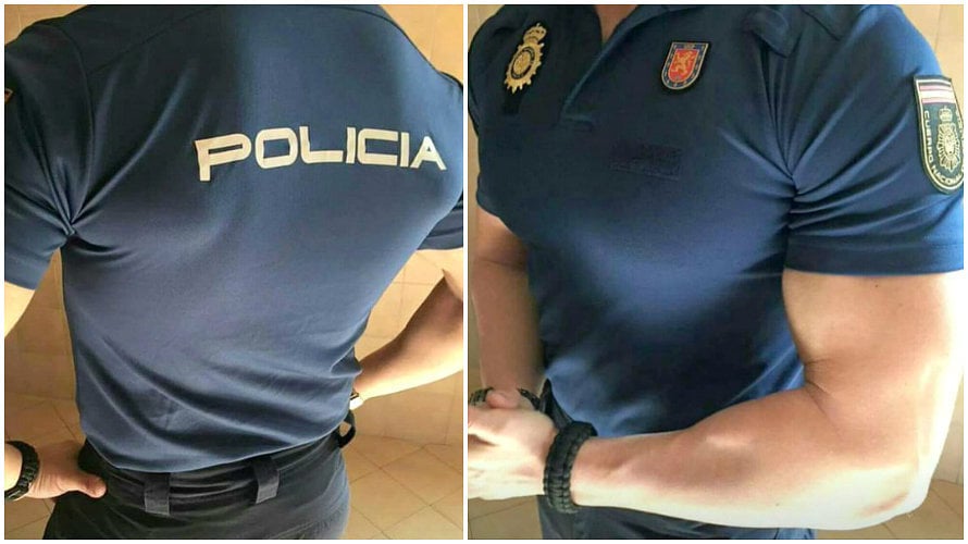 Prohíben a la Policía Nacional marcar músculo con el uniforme de verano. Publicada por Lorena Soriano Zarza @Looree2