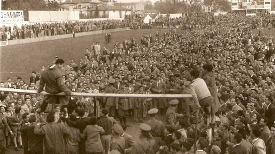 Ascenso de Osasuna en San Juan en 1956. Cedida.