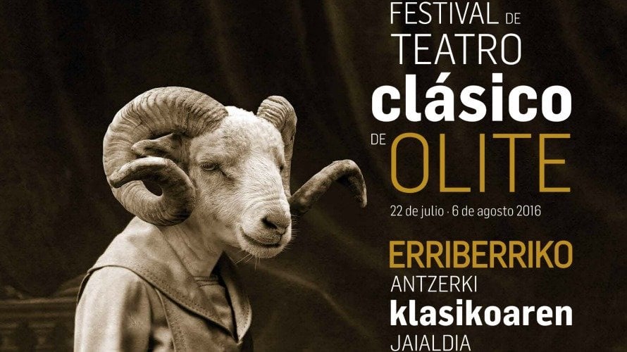 Cartel del Festival de teatro clásico de Olite de este 2016.