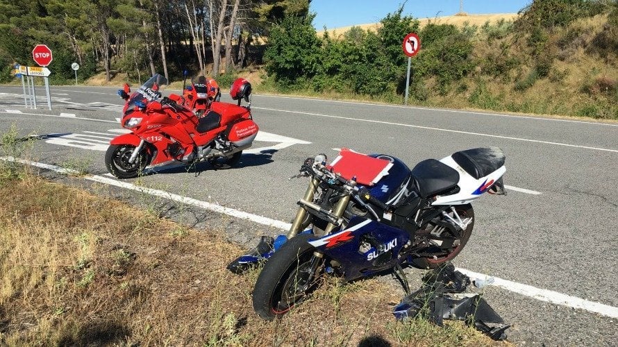 Accidente de moto en Bargota.