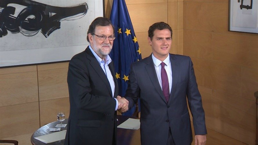 Mariano Rajoy y Albert Rivera. EUROPA PRESS