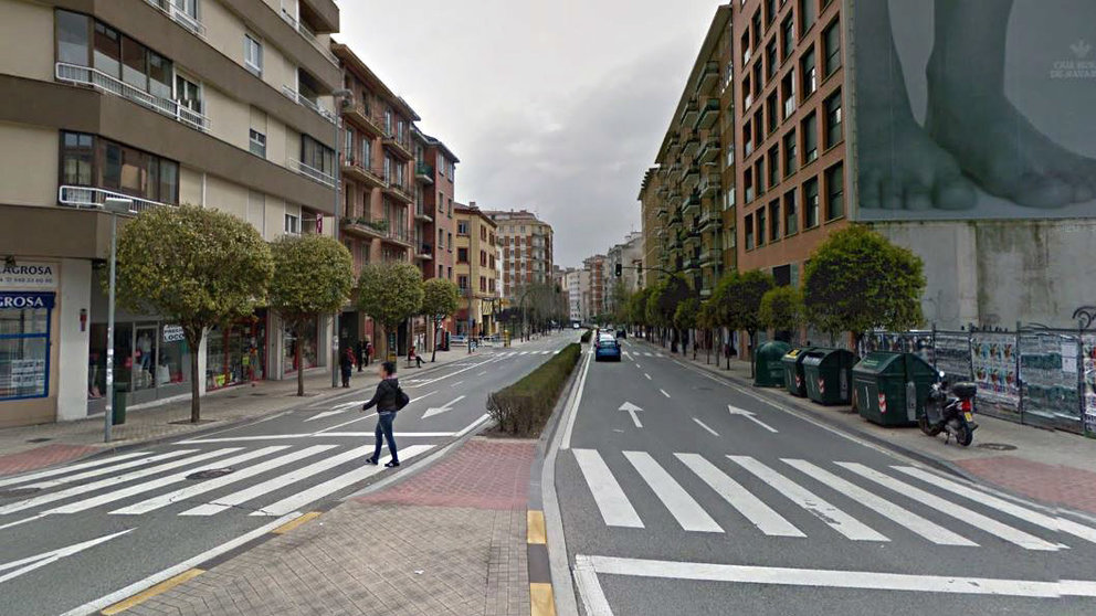 La avenida Zaragoza de Pamplona.