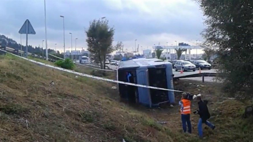 Cuatro de los turistas quedaron atrapados tras el accidente. EUROPA PRESS