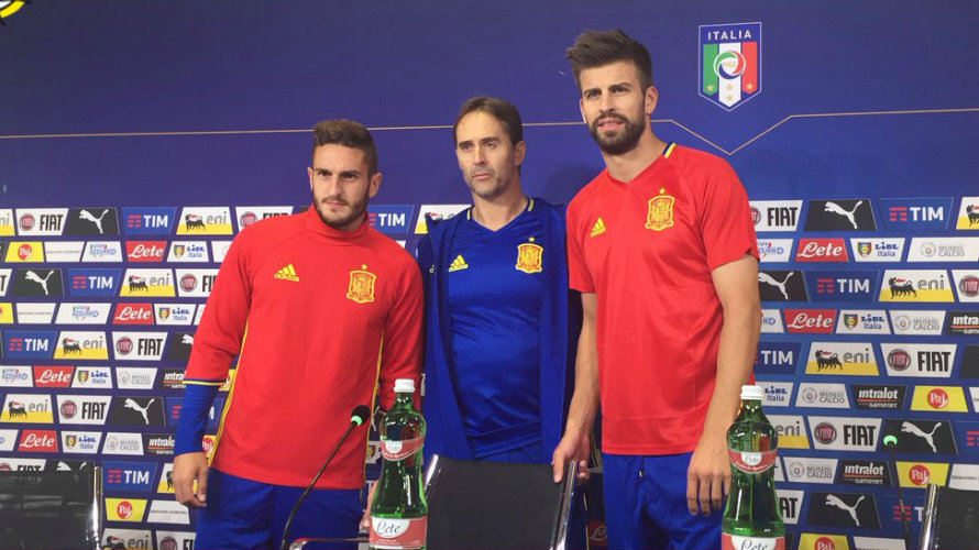 Rueda de prensa de la selección española en Turín. twitter selección española.