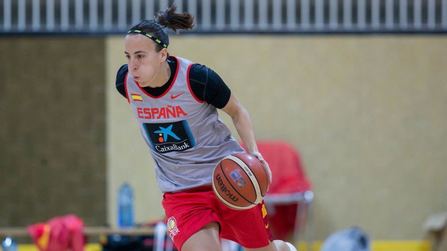 María Asurmendi con la selección española. Feb.es