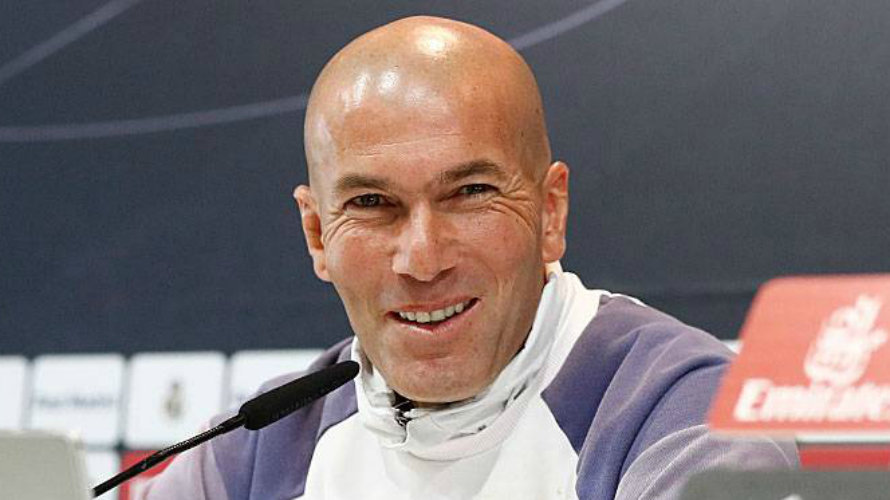 Zidane, la sonrisa del Real Madrid. Web R. Madrid.