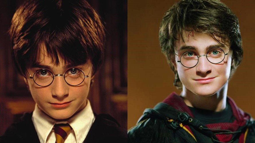 Harry Potter, de niño a adolescente