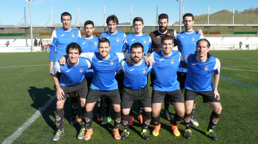 Equipo titular de la Peña Sport 2016-17 en Burlada.