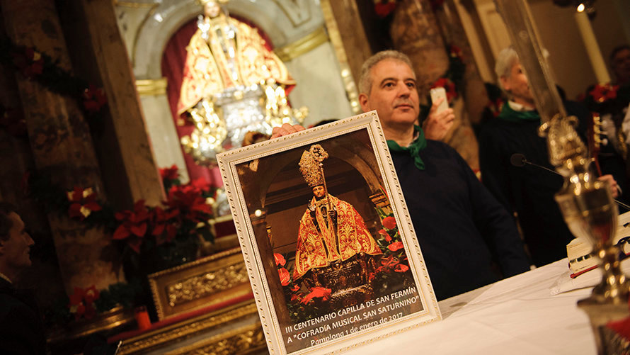 1 de Enero, Primera de las misas de la escalera de San Fermín. MIGUEL OSÉS_21 (22)
