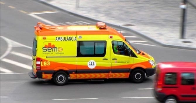Una ambulancia o vehículo medicalizado del SEM, el gestor de Emergencias en Cataluña. CG