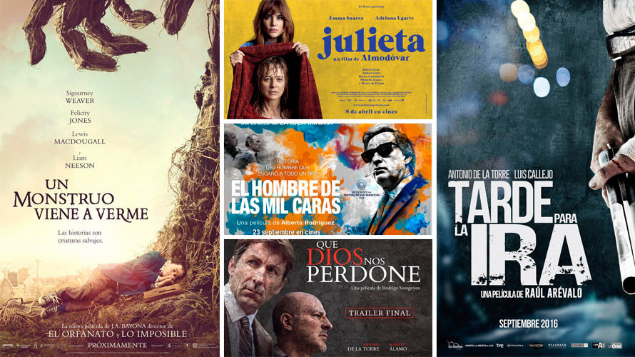 Los carteles de las películas nominadas a mejor cinta en los Goya 2017
