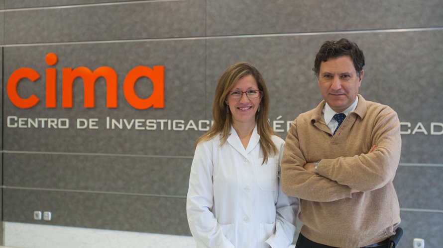 Los doctores Elisabeth Pérez e Ignacio Melero, investigadores de inmunoterapia contra el cáncer.