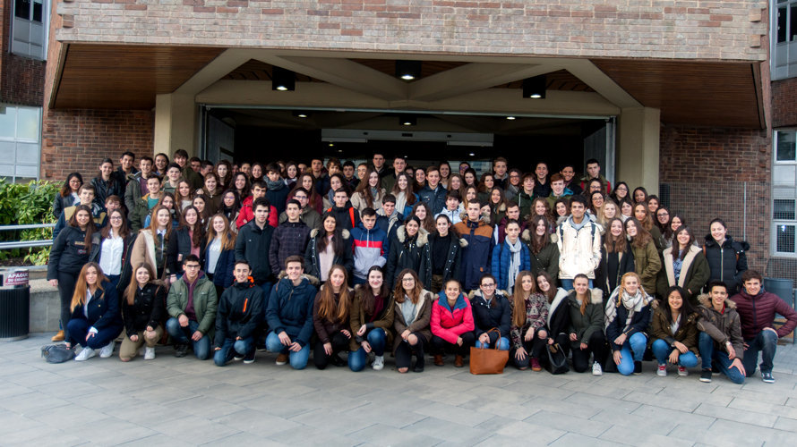 Los alumnos de la Universidad de Navarra que participarán en la Olimpiada de Biología. UNAV