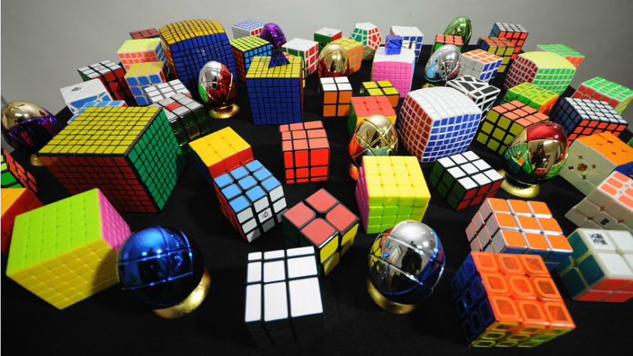 Competición de cubos de Rubik en Pamplona. ARCHIVO