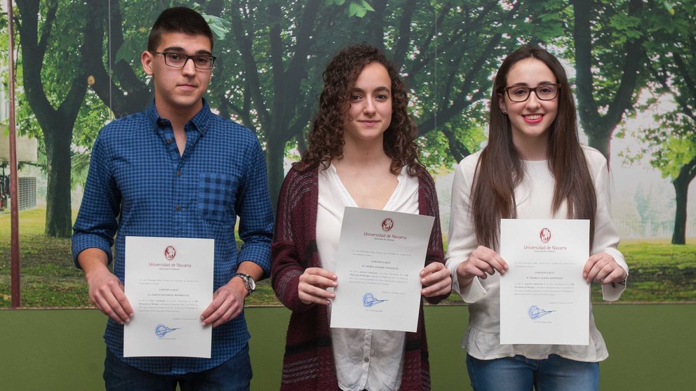 Ganadores de la olimpiada de Biología de Navarra CEDIDA