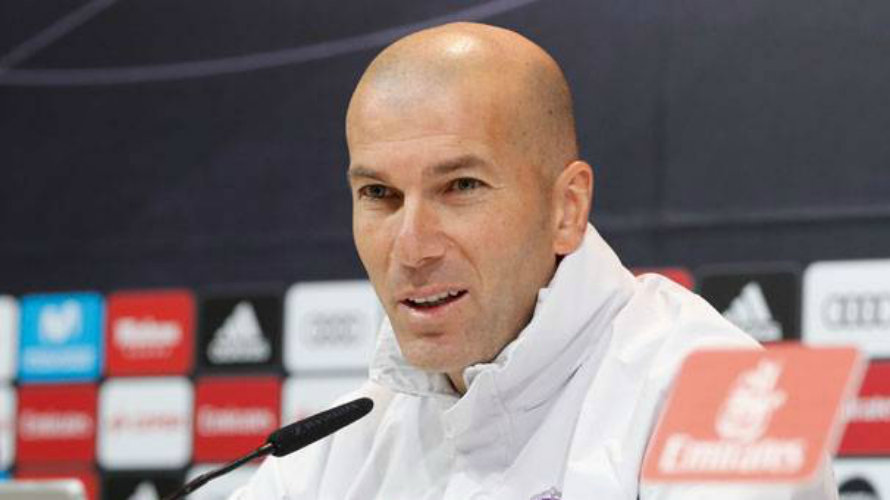Zidane en rueda de prensa. Foto web Real Madrid.