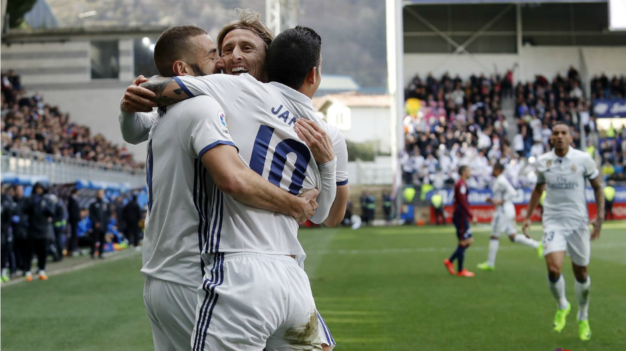 Triunfo del Real Madrid en Eibar. Lfp.