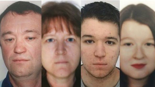 Los cuatro miembros de la familia Trocadec, desaparecida en extrañas circunstancias en Nantes