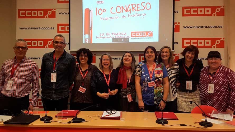 La Federación de Enseñanza de CCOO de Navarra ha celebrado este sábado su congreso en Pamplona. CCOO