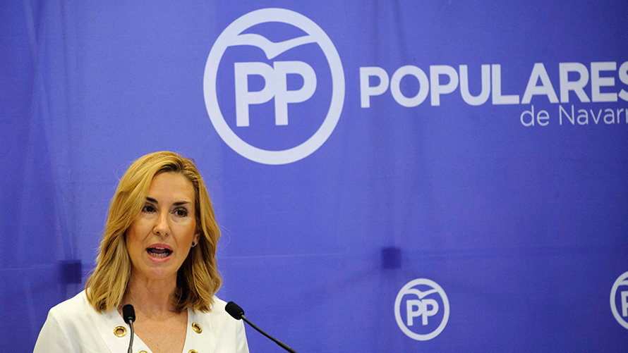 El PP de Navarra celebra su Primer Comité Ejecutivo presidido por la nueva presidenta del partido Ana Beltrán. MIGUEL OSÉS_5