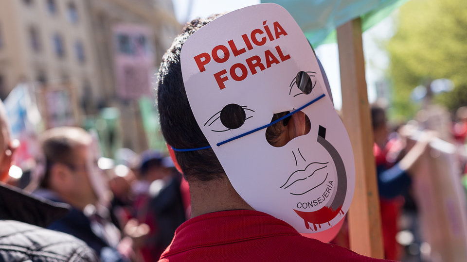 Concentración contra el anteproyecto de ley de policías de Navarra elaborado por el Gobierno (48). IÑIGO ALZUGARAY