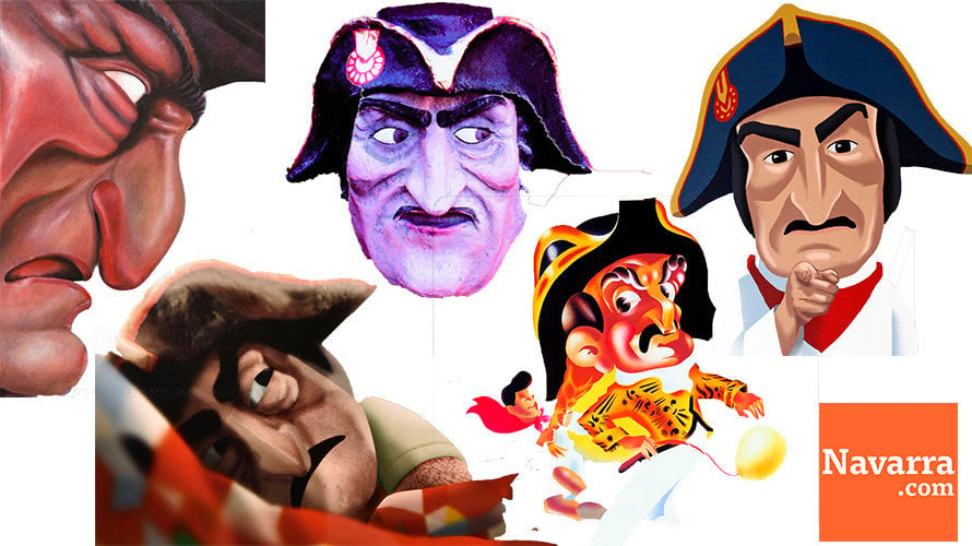 Las cinco caras de Caravinagre en el cartel de Sanfermines