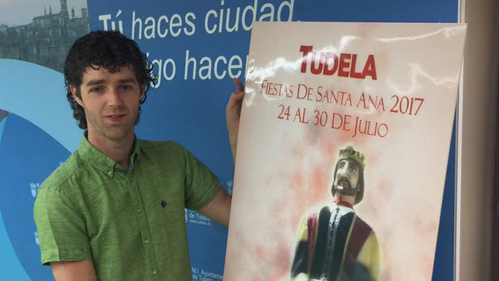Cartel que anunciara las Fiestas de Tudela 2017, del tudelano David Mejías Ríos.