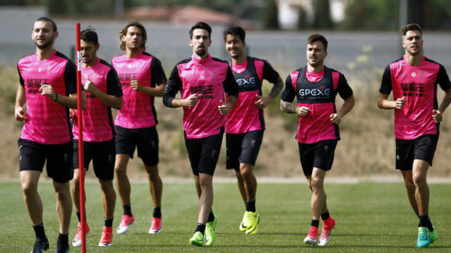 Entrenamiento del equipo andaluz. Twitter Granada CF.