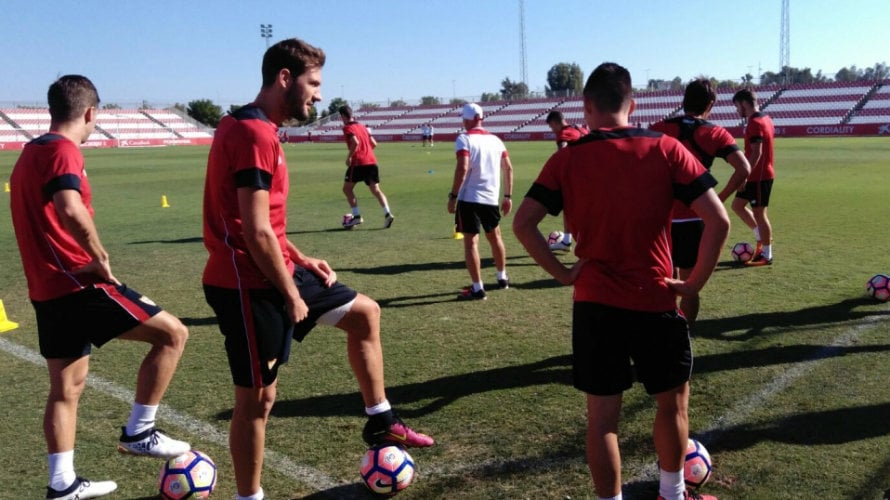 Entrenamiento del equipo andaluz. Foto web Sevilla FC.