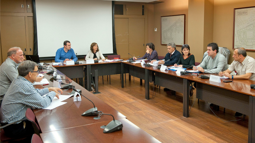 Reunión del patronato de la Fundación Miguel Induráin. Foto Gobierno de Navarra.
