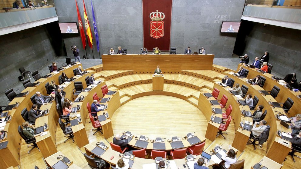Vista del pleno del Parlamento de Navarra