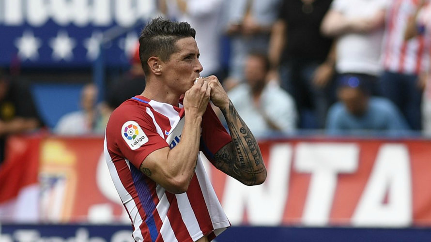 Fernando Torres, emocionado en el Calderón. Lfp.