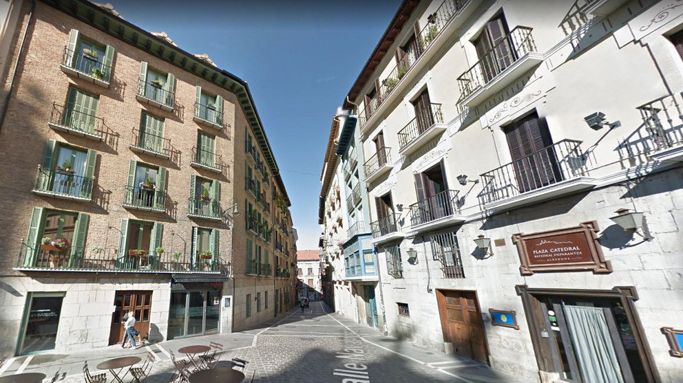 Calle Navarrería de Pamplona