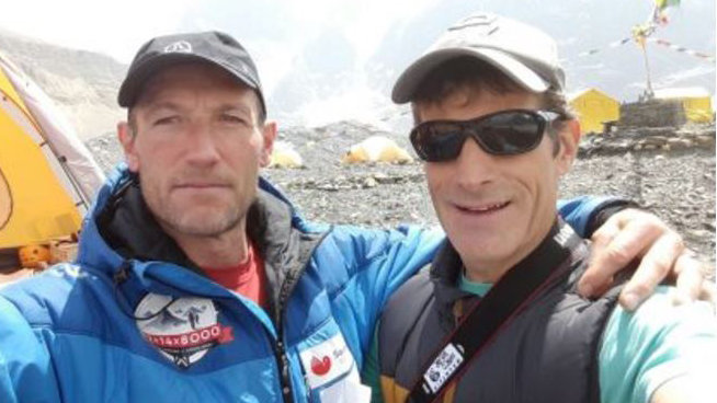 Imagen del alpinista vasco Alberto Zerain y del argentino Mariano Galván, desaparecidos en el ascenso al Nanga Parbat 2x14x8000