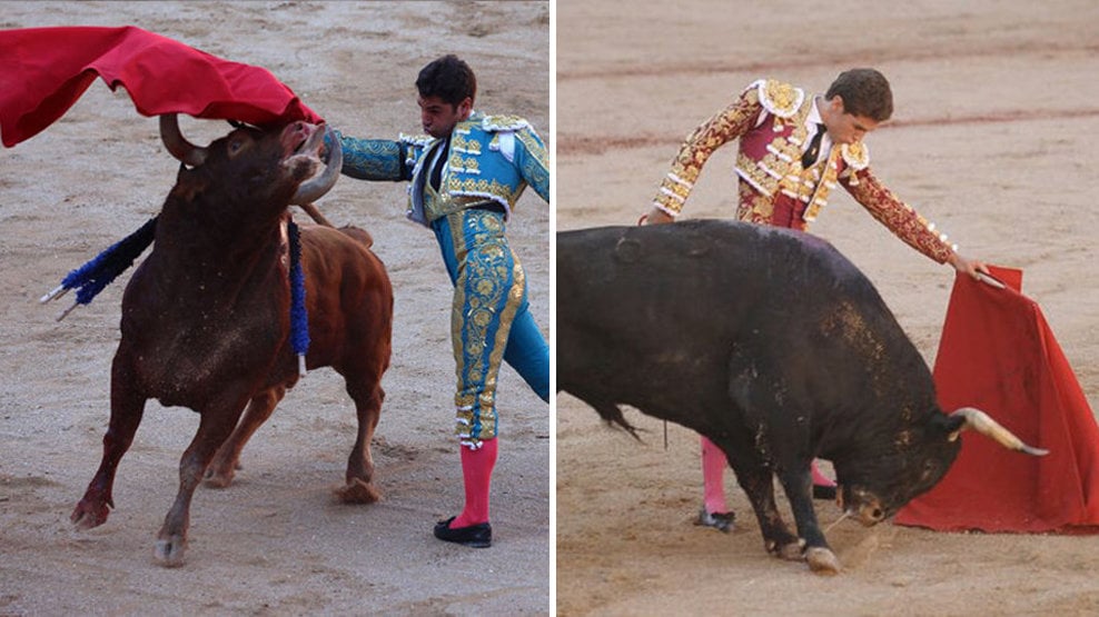 Uno de los toros de Jandilla y el astado Forajido de los Victoriano del Río, lidiado por Gines Marín y elegido mejor toro de la Feria