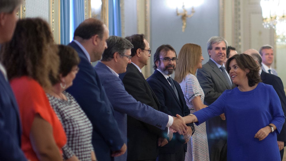 La vicepresidenta Soraya Sáenz de Santamaría, ha presidido la reunión del Comité Preparatorio, de Impulso y de Seguimiento de la Conferencia de Presidentes.