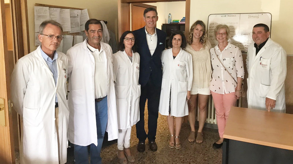 El prestigioso cardiólogo estadounidense Eric Topol visita el Hospital Reina Sofía de Tudela. CEDIDA