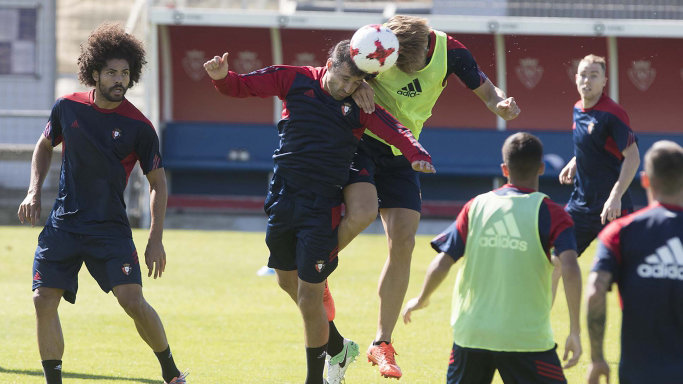 Entrenamiento de Osasuna enTajonar para preparar su debut en la Copa del Rey 2017 2018 CA OSASUNA